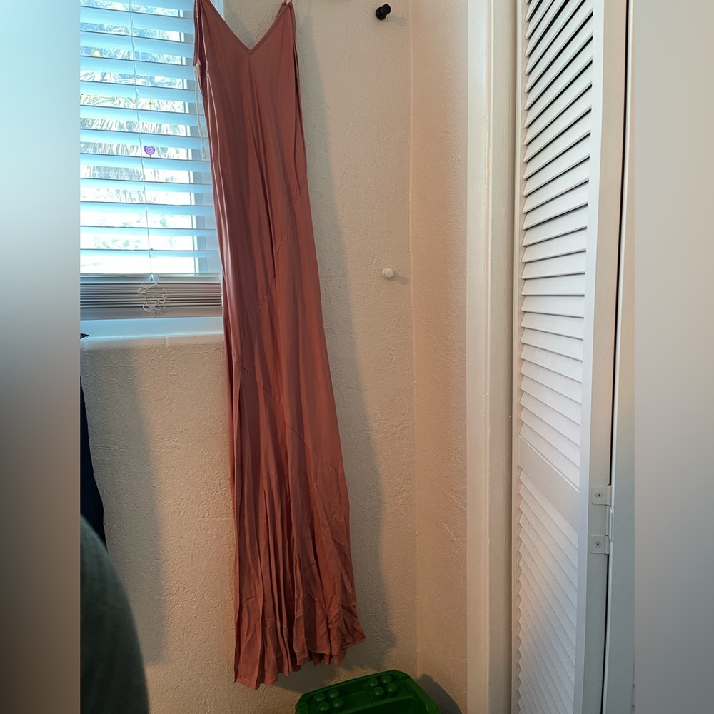 Long vneck dress
